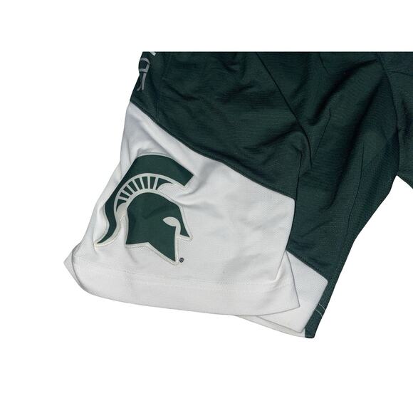 Nike Dri-FIT Michigan State Spartans Elite Basketball Shorts Green White Men’s M - Picture 2 of 7